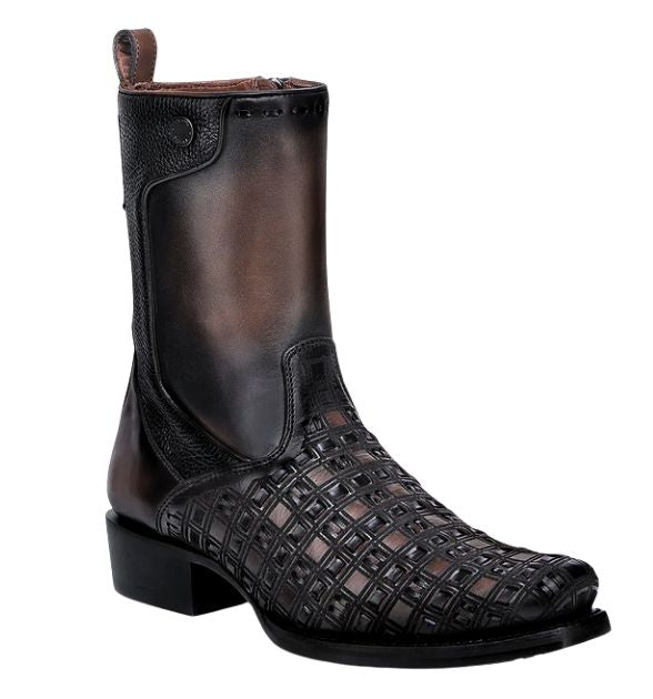 Cuadra Men's Bovine Narrow Square Toe Zipper Boot - Brown