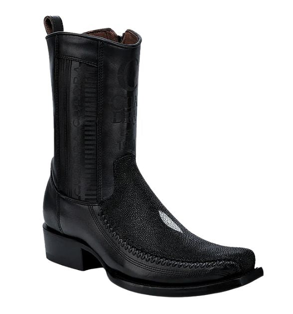Men's Cuadra Mantarraya Narrow Square Toe Boot - Black