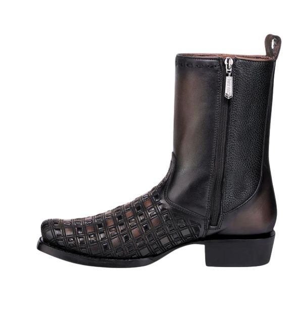 Cuadra Men's Bovine Narrow Square Toe Zipper Boot - Brown