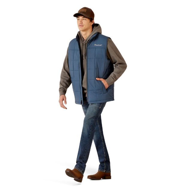 Ariat Men's Crius Insulated Vest – Steely Blue