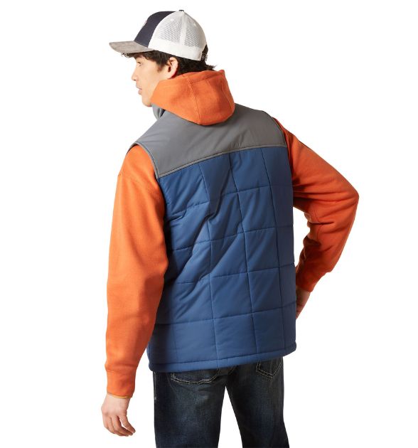 Ariat Men's Crius Insulated Vest  – Blue Grey