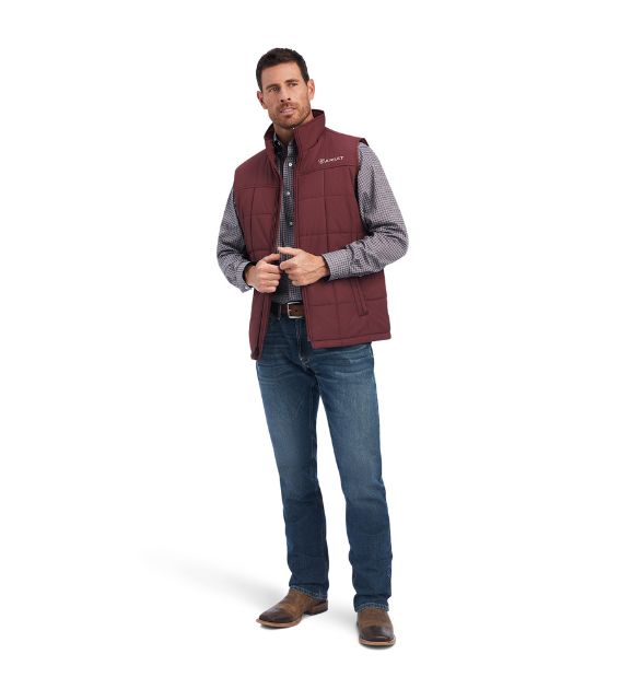 Ariat Men's Crius Insulated Vest  – Red Mahogany