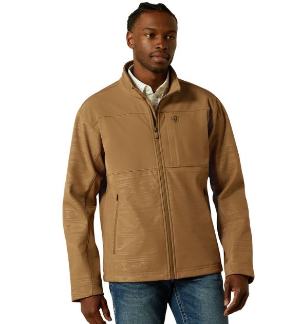 Ariat Men's Vernon Softshell Jacket - Khaki Southwest