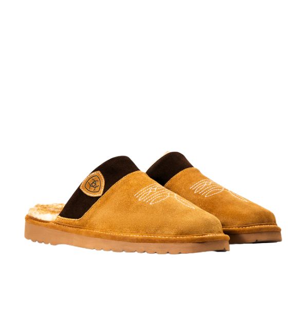Men's Ariat Silversmith Square Toe Slipper - Chestnut