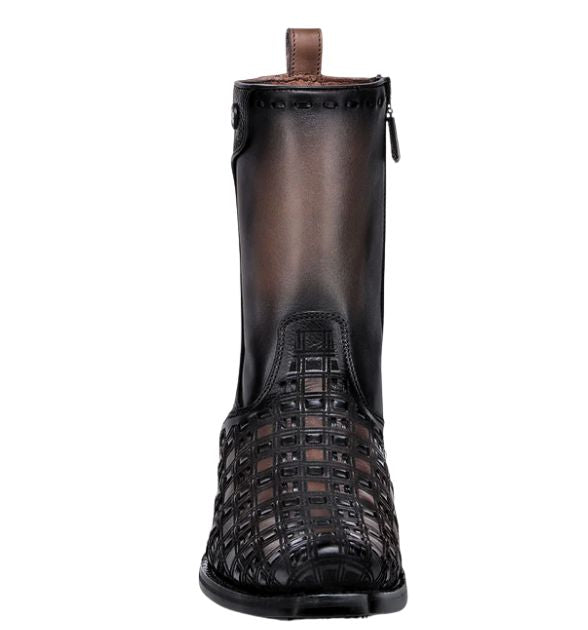 Cuadra Men's Bovine Narrow Square Toe Zipper Boot - Brown