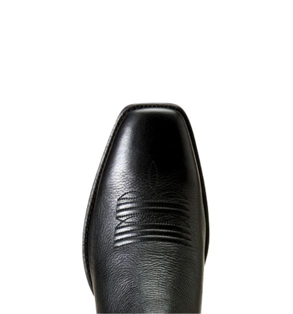 Men's Ariat Booker Ultra Square Toe Western Boot - Black Deertan