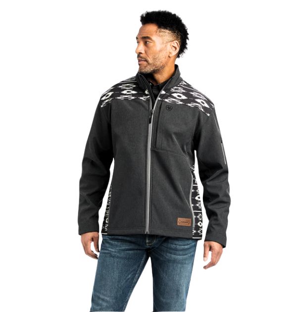 Men's Ariat Chimayo Vernon 2.0 Softshell Jacket - Charcoal