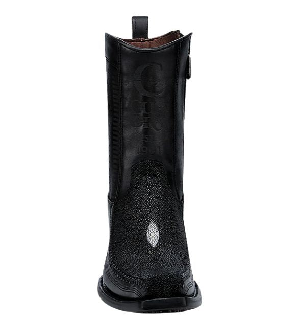 Men's Cuadra Mantarraya Narrow Square Toe Boot - Black