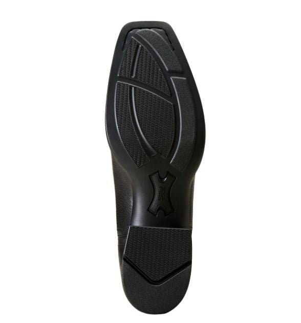 Men's Ariat Booker Ultra Square Toe Western Boot - Black Deertan
