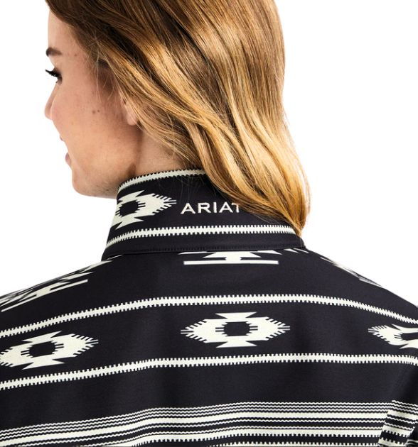Women's Ariat Softshell Chimayo Jacket - Rio Chiquito Black/Buttercream