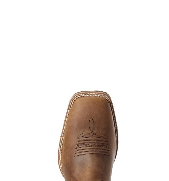 Ariat Hybrid VentTEK™ Men's Western Boot – Distressed Tan | Wide Square Toe