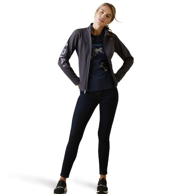 Ariat Women's New Team Softshell Jacket Periscope Gray