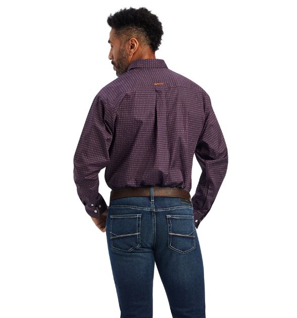 Ariat Men's Dylen Classic Long Sleeve Shirt – Claret | Western Button-Down Shirt