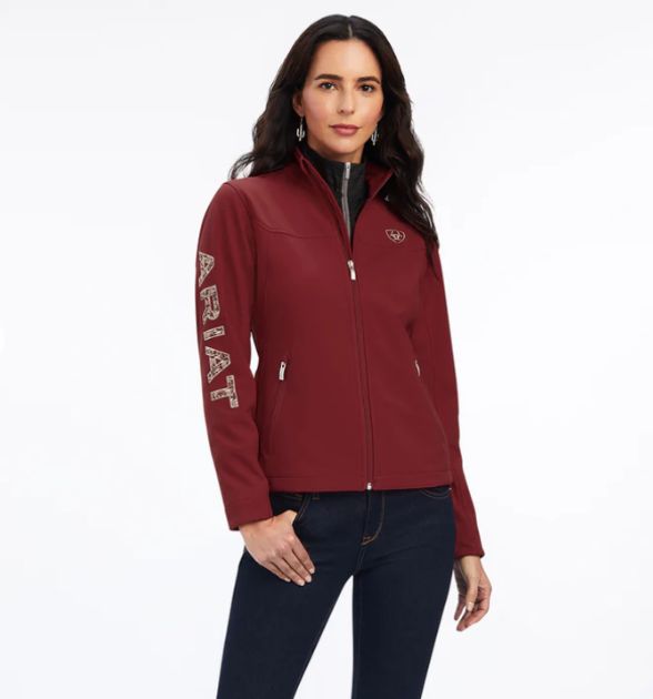 Ariat Women's Aparejo Team Softshell Jacket, Dark Red