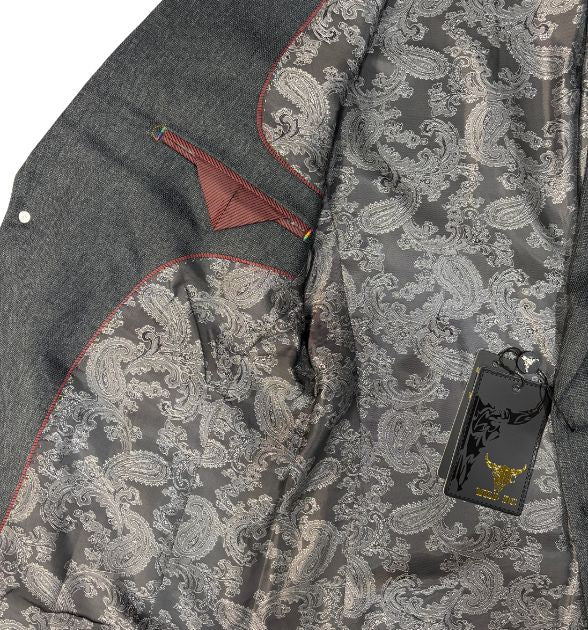 BC1 Collection Men's Yucateco Blazer – D. Silver/Brown | Western Style