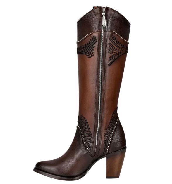 Cuadra Women's Res Pitbull Damasco Round Toe Boot, Chocolate