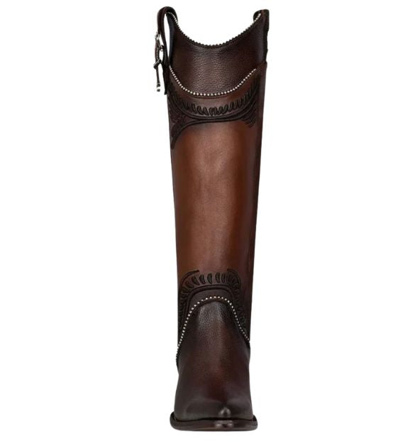 Cuadra Women's Res Pitbull Damasco Round Toe Boot, Chocolate