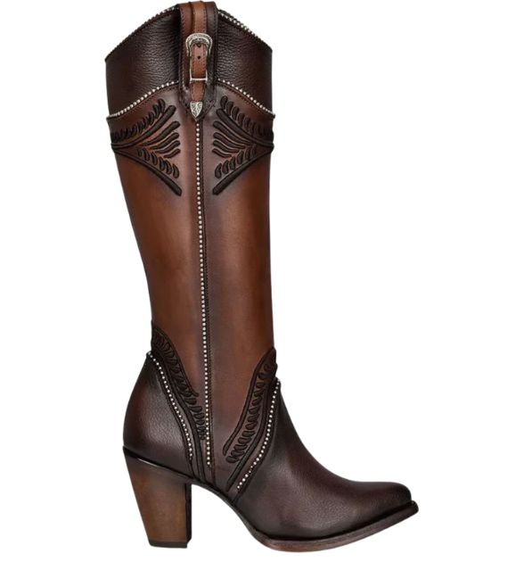 Cuadra Women's Res Pitbull Damasco Round Toe Boot, Chocolate