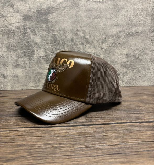 Cuadra Unisex Bovine Leather Mexico Limited Edition Cap - Brown