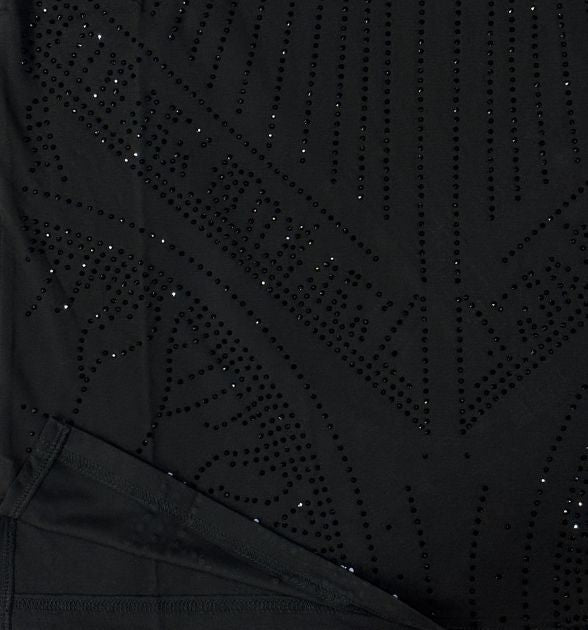 BC1 Collection Men's Luxury Rhinestone Polo – Black | Western Style