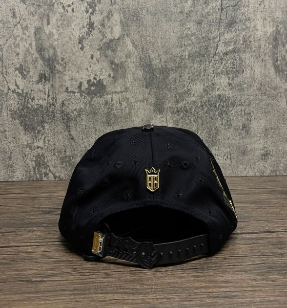 Bigg Boss Men's San Judas Snapback Cap – Black | Embroidered Hat
