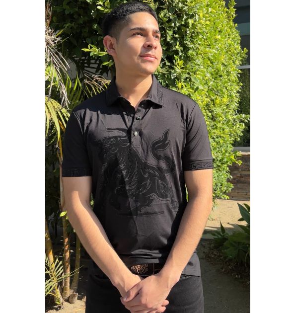 BC Luxury Polo Shirts for Men Black | Western & Country Style