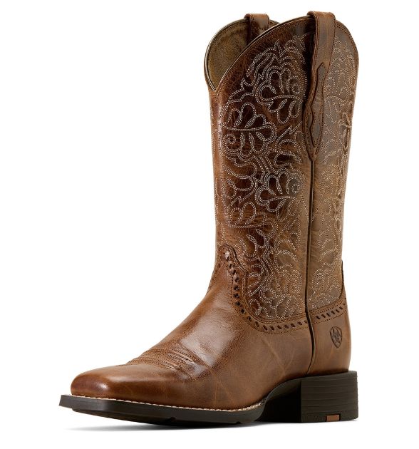 Ariat Women's Round Up Remuda Western Boots – Aged Tan | Square Toe