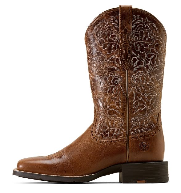 Ariat Women's Round Up Remuda Western Boots – Aged Tan | Square Toe