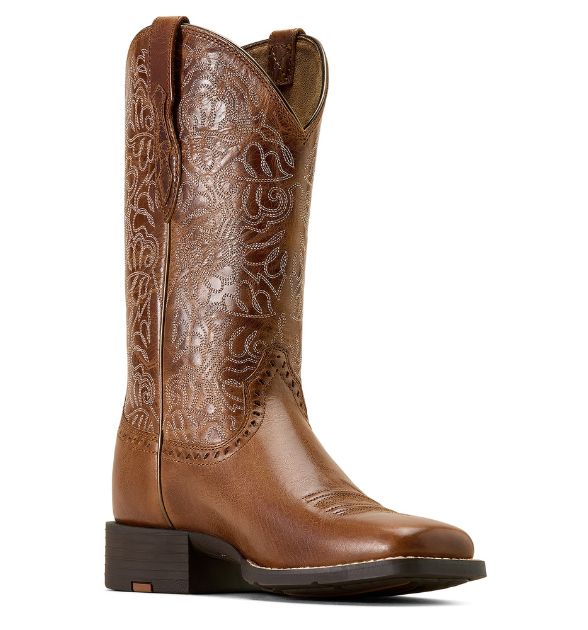 Ariat Women's Round Up Remuda Western Boots – Aged Tan | Square Toe