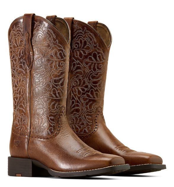 Ariat Women's Round Up Remuda Western Boots – Aged Tan | Square Toe