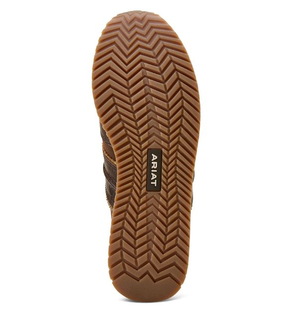 Ariat Women's Ranch Runner Shoe - Luxe Espresso Croc Print