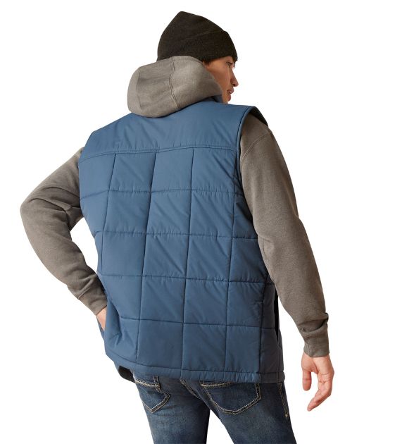 Ariat Men's Crius Insulated Vest – Steely Blue