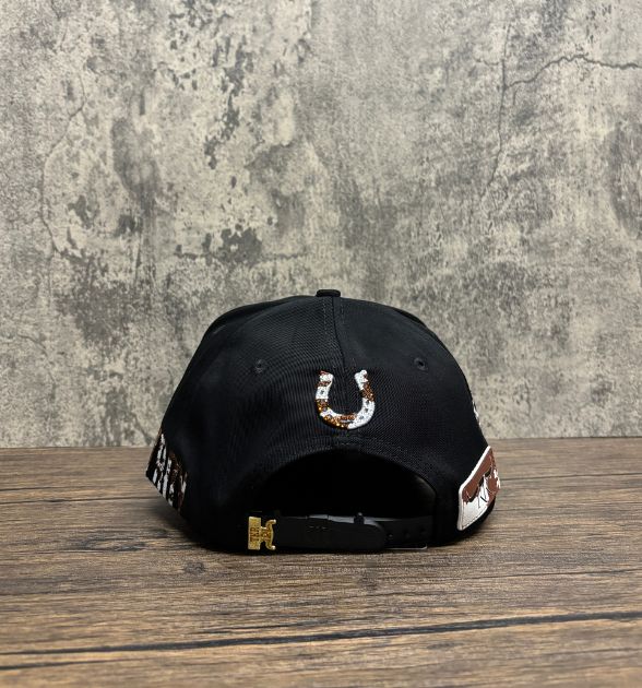The King Ranch Men's Black Snapback Cap | Horseshoe Western Hat