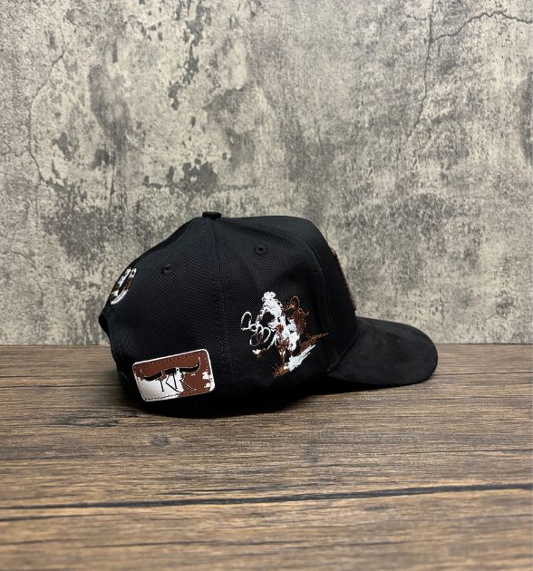 The King Ranch Men's Black Snapback Cap | Horseshoe Western Hat