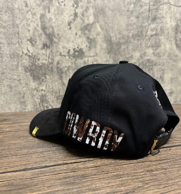 The King Ranch Men's Black Snapback Cap | Horseshoe Western Hat