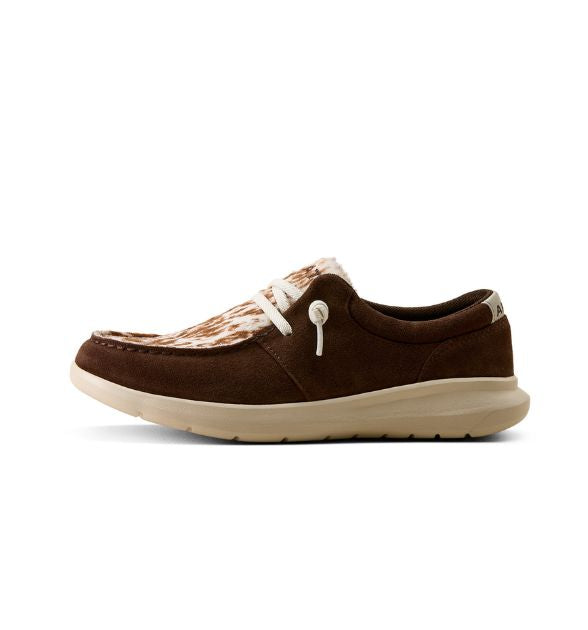 Ariat Women's Hilo Shoes – Coffee Bean Cow Print | Western Shoes