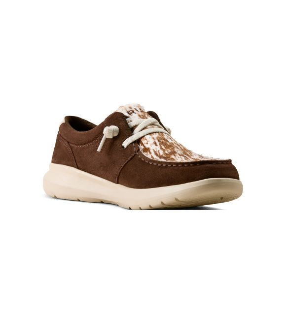 Ariat Women's Hilo Shoes – Coffee Bean Cow Print | Western Shoes