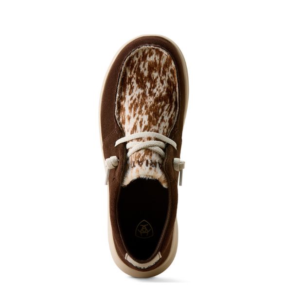 Ariat Women's Hilo Shoes – Coffee Bean Cow Print | Western Shoes