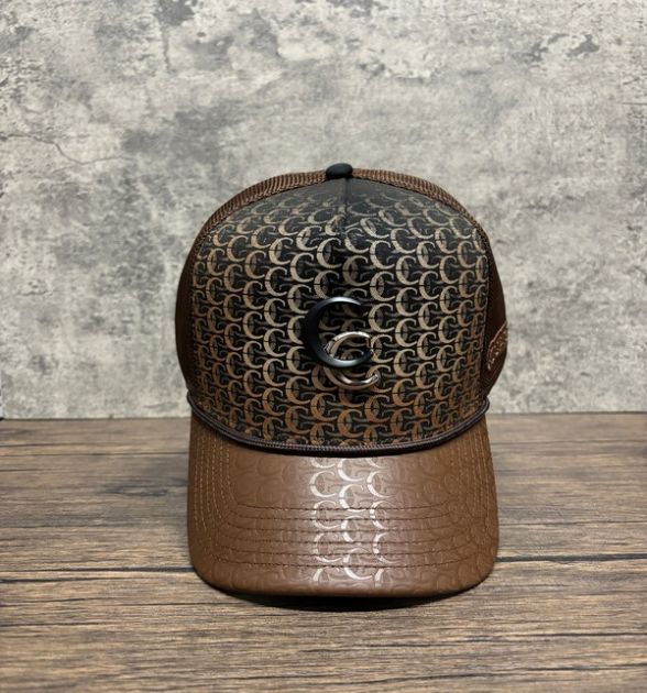Cuadra Men's Brown Snapback Cap | Logo Pattern