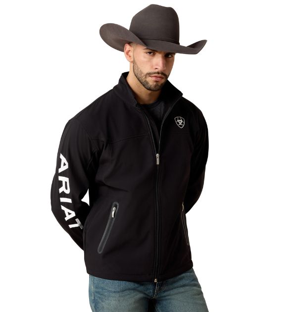 Men's Ariat New Team Softshell Jacket - Black