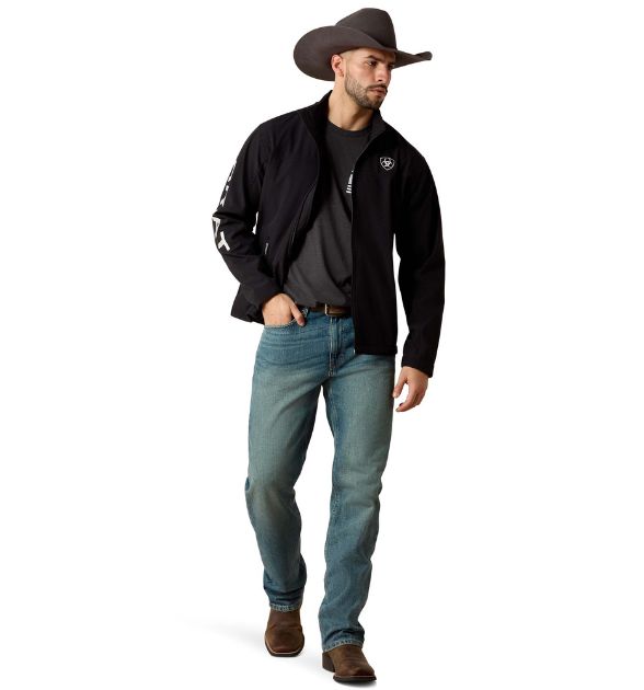 Men's Ariat New Team Softshell Jacket - Black