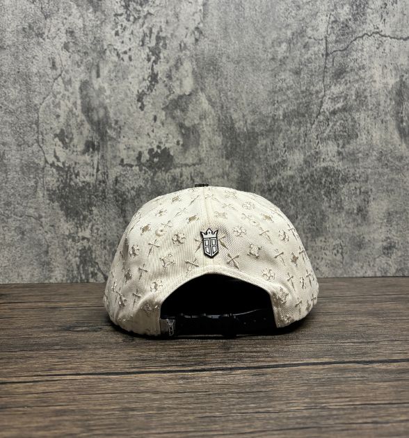 Bigg Boss Men's LA Cross Snapback Cap – Beige & Brown | Western Hat