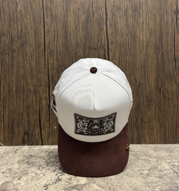 The King Ranch Men's Brown & White Snapback Cap | Horseshoe Western Hat