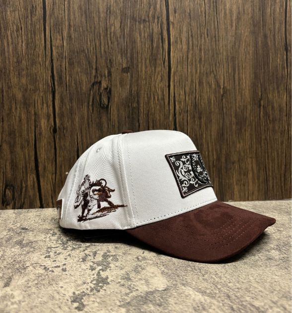 The King Ranch Men's Brown & White Snapback Cap | Horseshoe Western Hat
