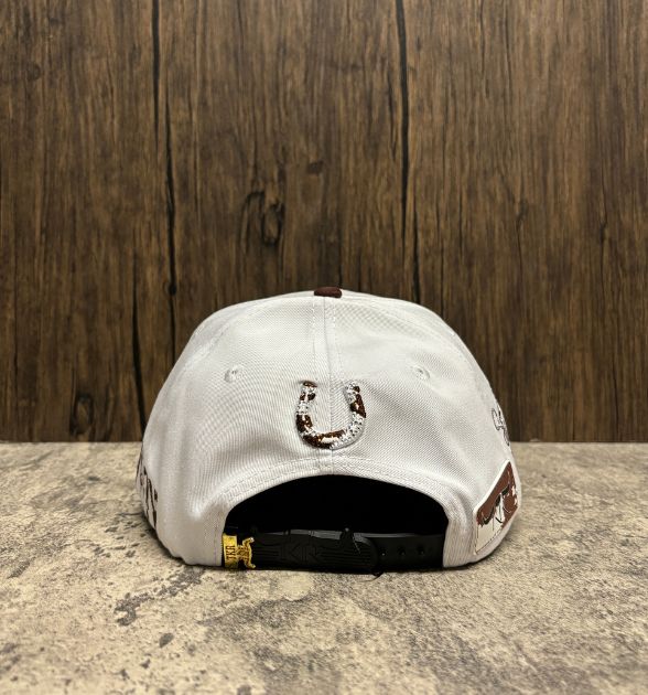 The King Ranch Men's Brown & White Snapback Cap | Horseshoe Western Hat