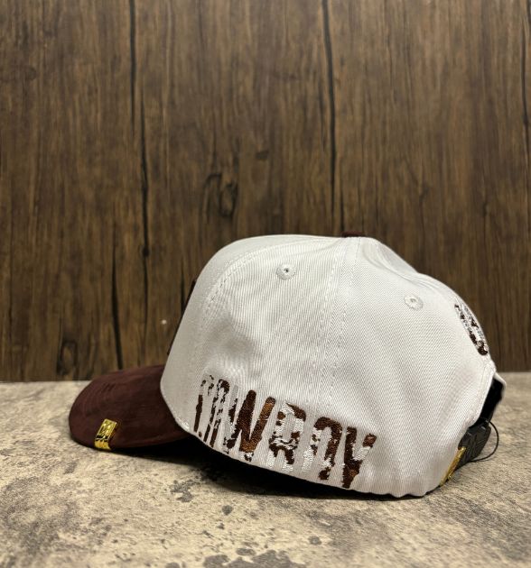 The King Ranch Men's Brown & White Snapback Cap | Horseshoe Western Hat