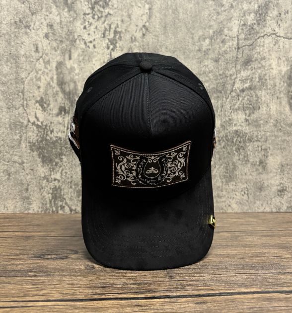 The King Ranch Men's Black Snapback Cap | Horseshoe Western Hat