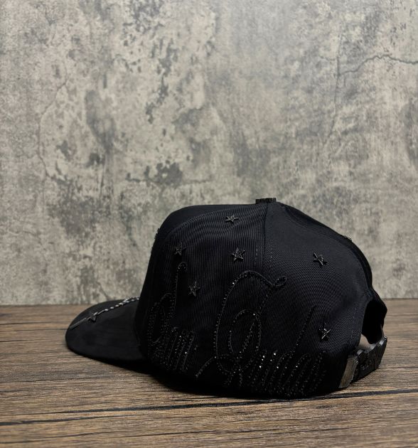 Bigg Boss Men's San Judas Star Snapback Cap – Black | Embroidered Western Hat
