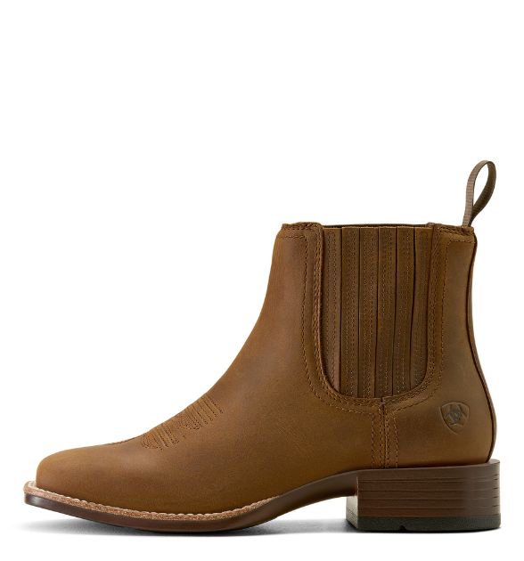 Ariat Women's Booker Chelsea Boots – Distressed Brown | Western Ankle Boots