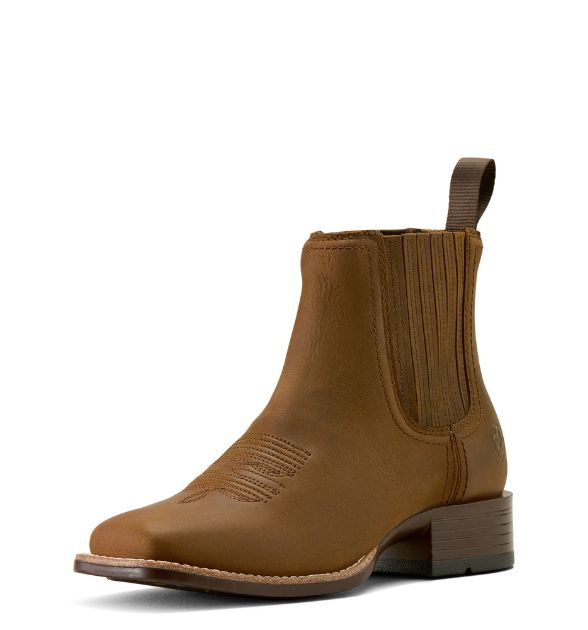 Ariat Women's Booker Chelsea Boots – Distressed Brown | Western Ankle Boots